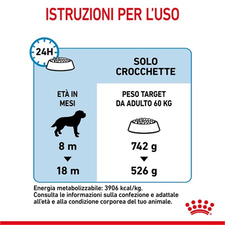 Royal Canin Giant Junior kg 15 in Cani