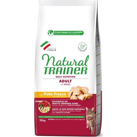 Natural Trainer Adult con Pollo 10 kg per Gatti in Gatti