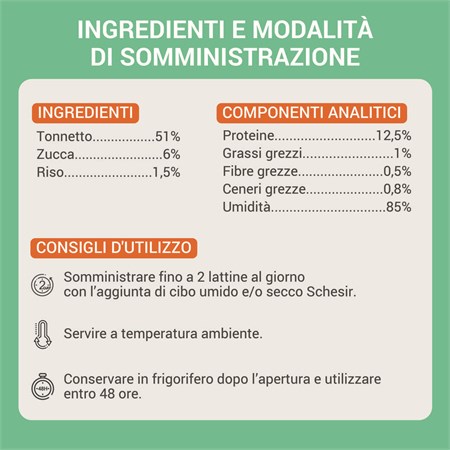 Schesir Complements Tonnetto con Zucca in Brodo 70g Scatoletta Per Gatti in Gatti
