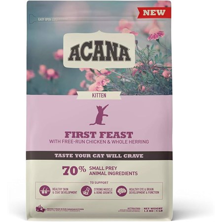 acana cat kitten first feast 340 gr crocchette gattini