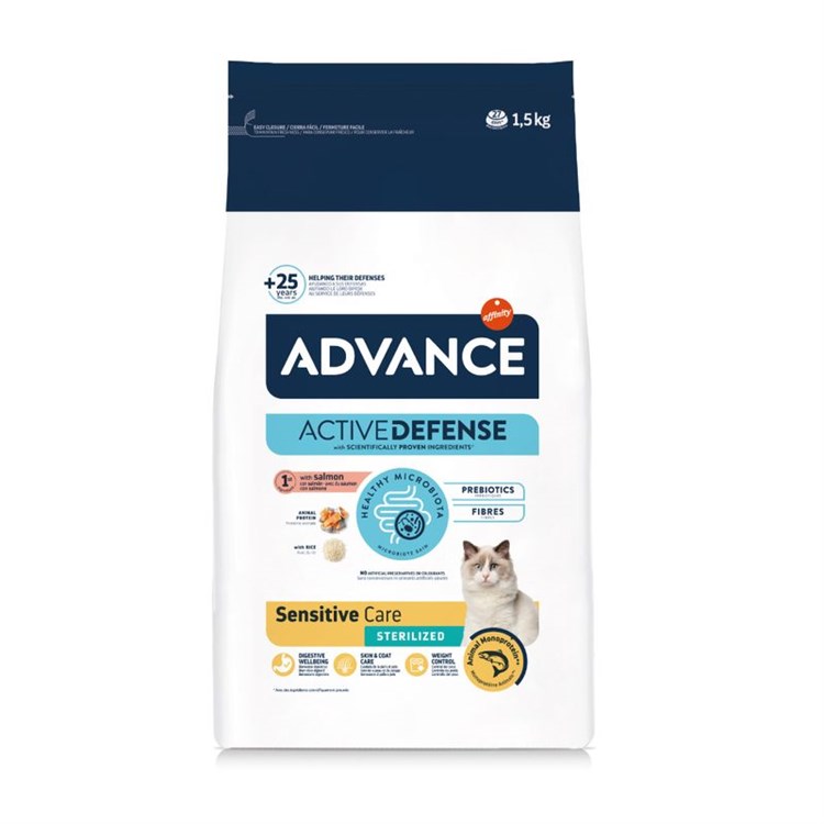 Advance Adult Sterilized Sensitive Salmone 1,5 kg Gatti