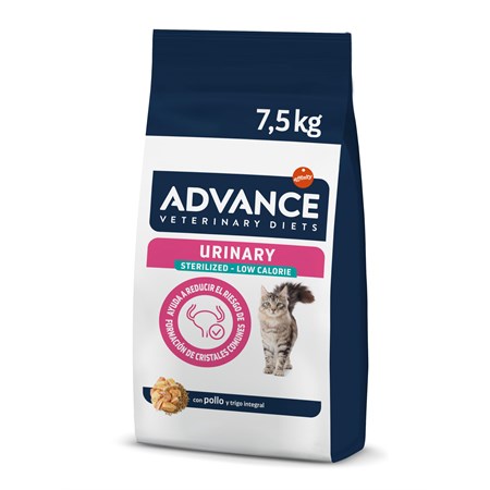 advance urinary sterilized low calorie 75 kg gatto danneggiato