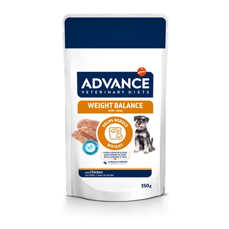 advance veterinary diets dog weight balance 150 gr alimento umido cani