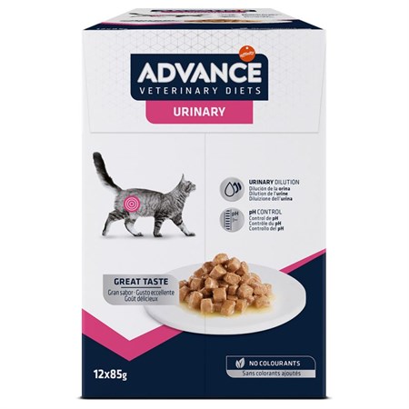 advance veterinary diets feline urinary 85 gr alimento umido gatti