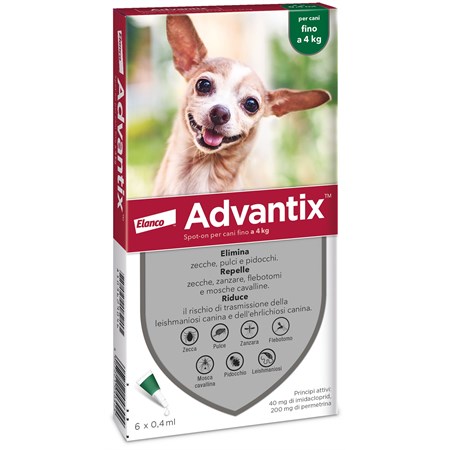 advantix spot on 6 pipette 0 4 kg per cani