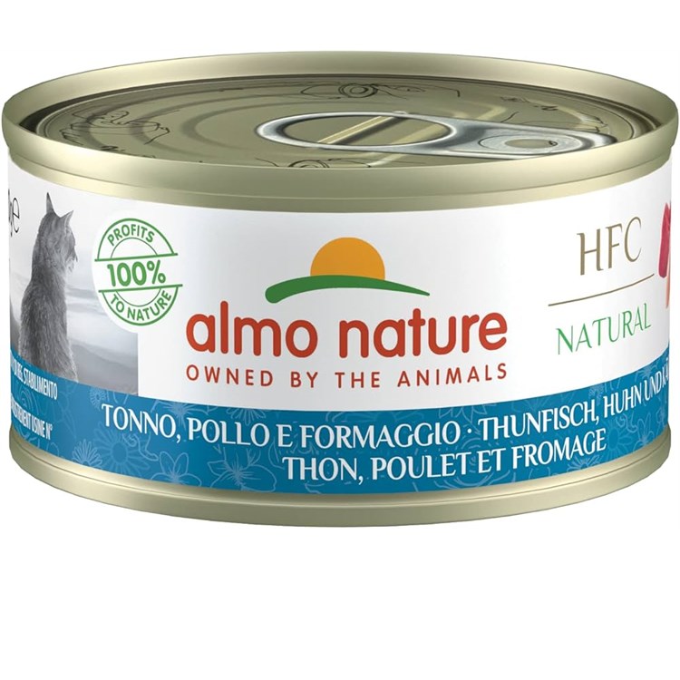 Almo Nature 70 gr Hfc Tonno Pollo e Formaggio Per Gatti