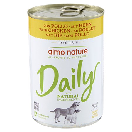 almo nature barattolo daily menu pollo 400 gr cane