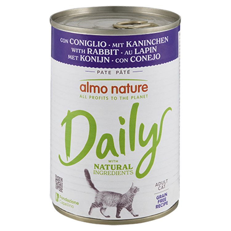 Almo Nature Daily Menu Coniglio 400 gr Barattolo Umido Per Gatti