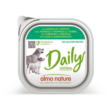 almo nature daily menu agnello e patate 300 gr per cane