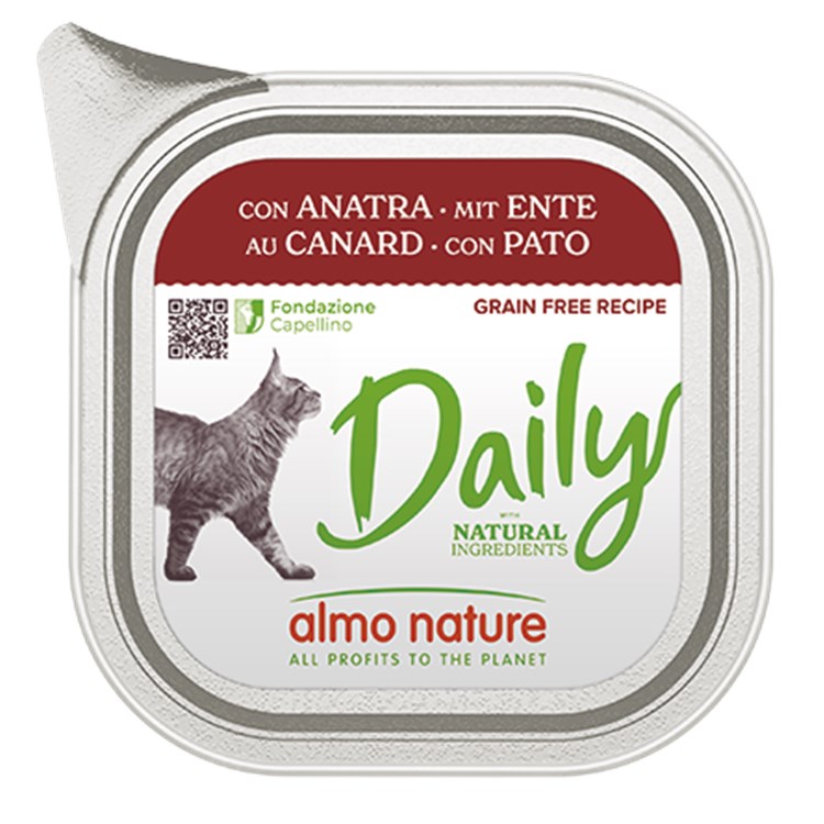 Almo Nature Daily Menu Anatra 100 gr Vaschetta Umido Per Gatti
