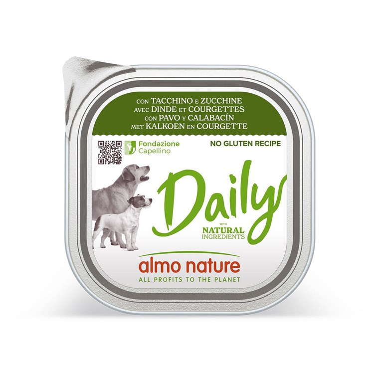 Almo Nature Daily Menu Tacchino Zucchine 300 gr Per Cane