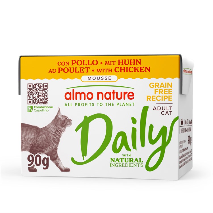 Almo Nature Daily Mousse Pollo 90 gr Umido Per Gatti
