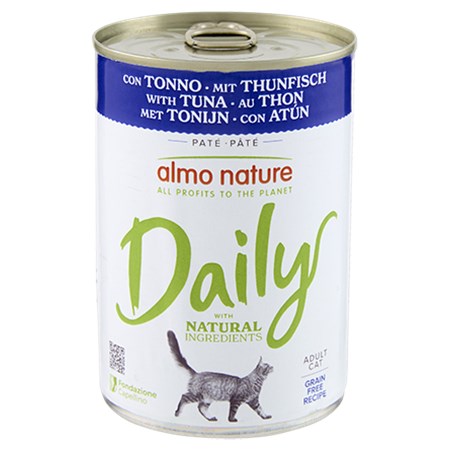 almo nature daily tonno 400 gr barattolo umido per gatti