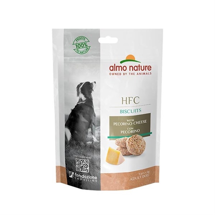 Almo Nature HFC Biscotti Biscuits con Pecorino 54 gr Per Cani