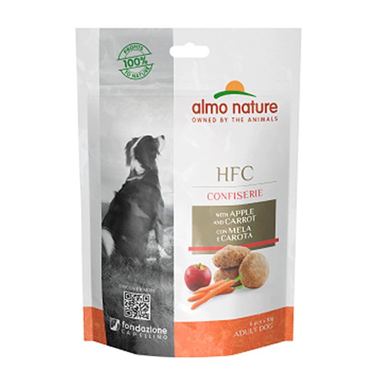 Almo Nature HFC Biscotti Confiserie con Mela e Carote 60 gr Per C