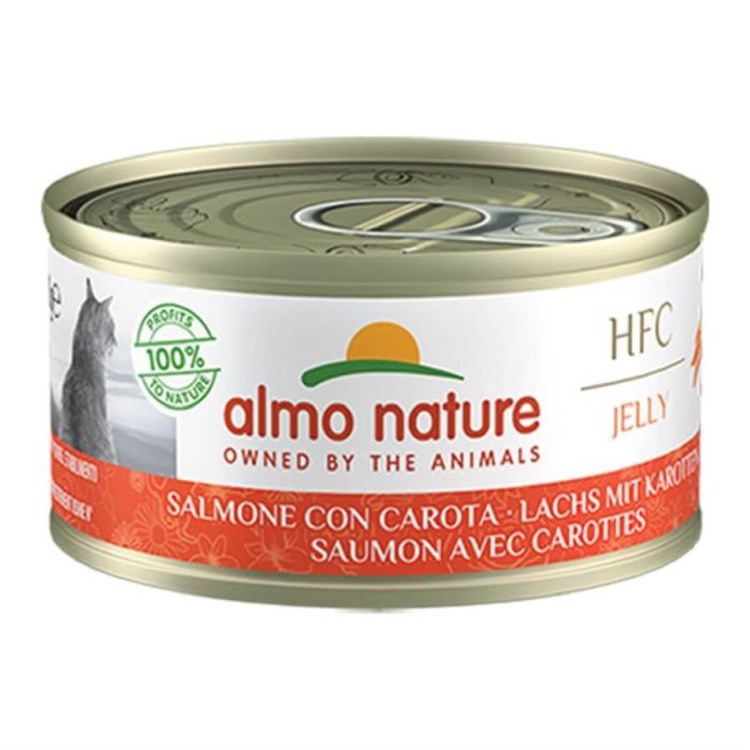 Almo Nature 70 gr Hfc Jelly Salmone Con Carota Per Gatti