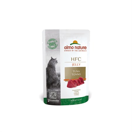 almo nature hfc jelly tonno 55 gr bustine umido gatto
