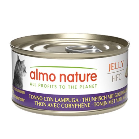 almo nature hfc jelly tonno con lampuga 70 gr per gatti
