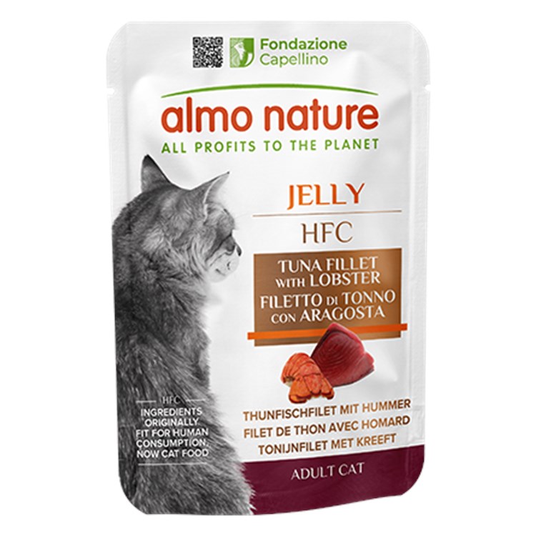 Almo Nature HFC Jelly Tonno e Aragosta 55 gr Bustine Umido Gatto