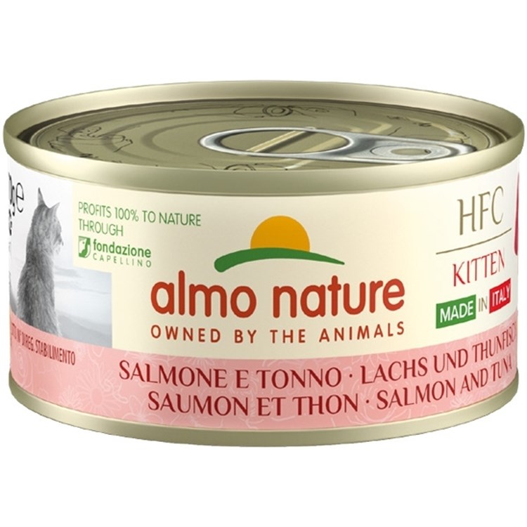 Almo Nature HFC Made In Italy Kitten Salmone E Tonno 70 gr Umido 
