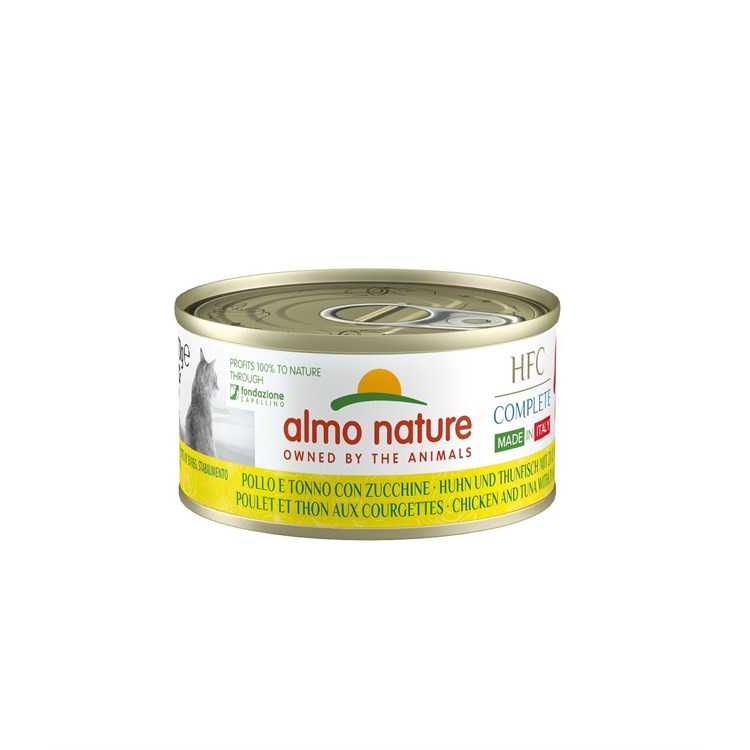 Almo Nature HFC Made In Italy Pollo Tonno Zucchine 70 gr Umido Ga