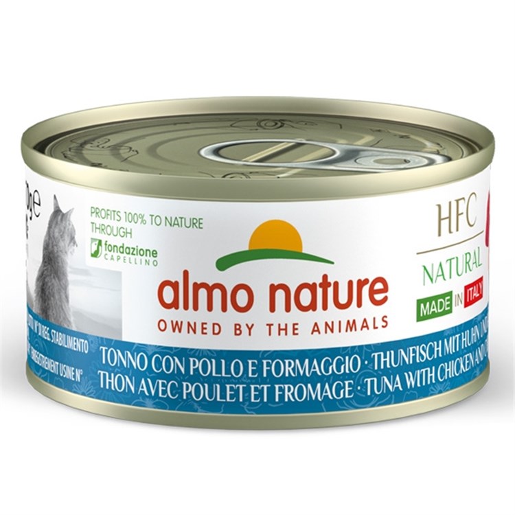Almo Nature HFC Made In Italy Tonno Pollo Formaggio 70 gr Umido G