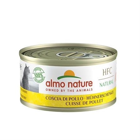 almo nature hfc natural coscia di pollo 70 gr per gatti
