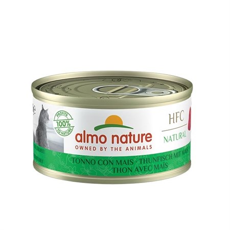 almo nature hfc natural tonno con mais 70 gr per gatti