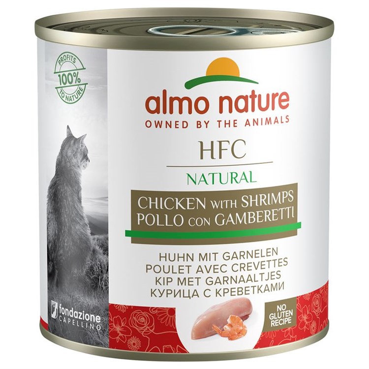 Almo Nature Hfc Pollo e Gamberetti 280 gr Per Gatti