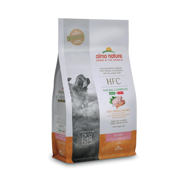 Almo Nature HFC Puppy XS S Extra Small - Small Pollo 1,2 kg Cane