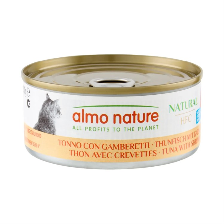 Almo Nature Hfc 150 gr Tonno e Gamberetti Umido Per Gatti