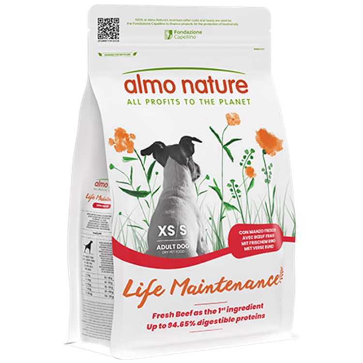 Almo Nature Holistic Maintenance ラム 2kg Almo Nature Life Maintenance Extra Small - Small Adult Manzo