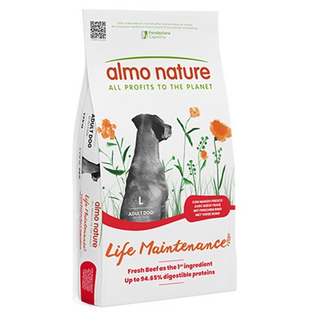 almo nature holistic large adult manzo 12 kg cane 931