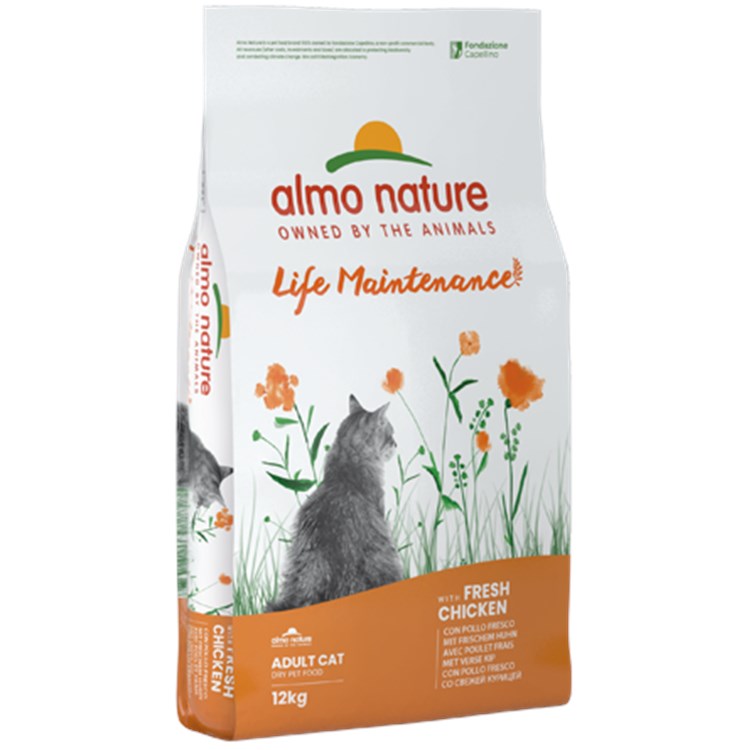 Almo Nature Holistic Maintenance Pollo Fresco 400 gr Crocchette Per Gatti