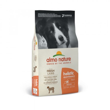 almo nature holistic medium adult dog 12 kg agnello e riso per cani