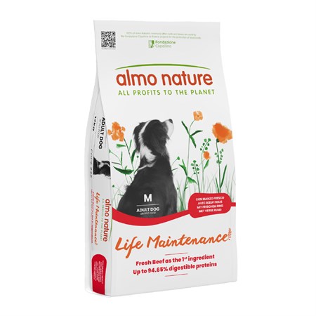 Almo Nature Life Maintenance Medium Adult Manzo 12 kg Cane in Cani