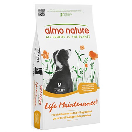 almo nature holistic medium adult dog 12 kg pollo fresco per cani