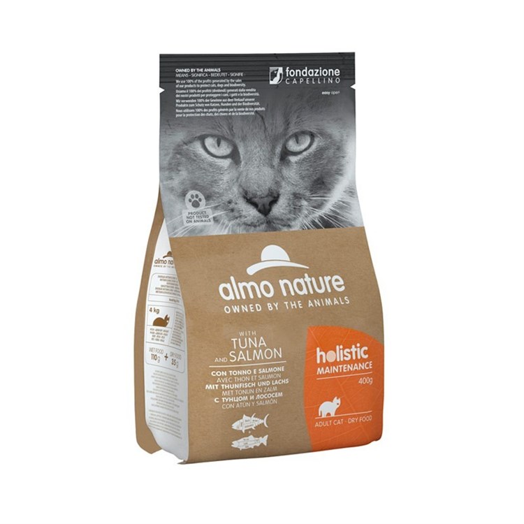 Almo Nature Holistic Tonno e Salmone Cat 400 gr Per Gatti (NUOVO