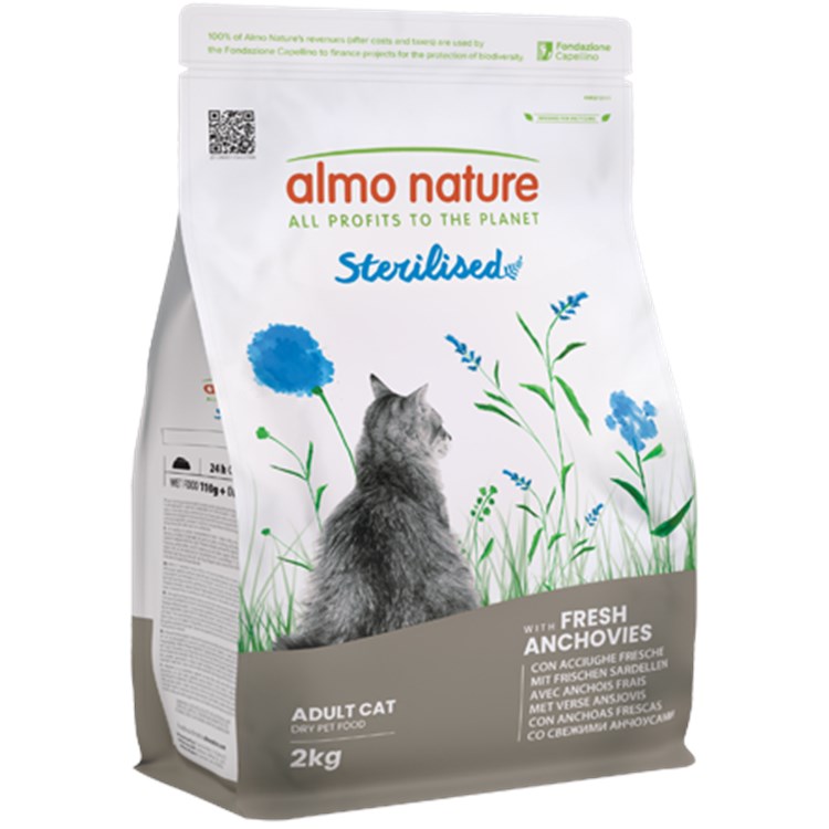 Almo Nature Sterilised Acciughe 2 Kg Crocchette Gatti
