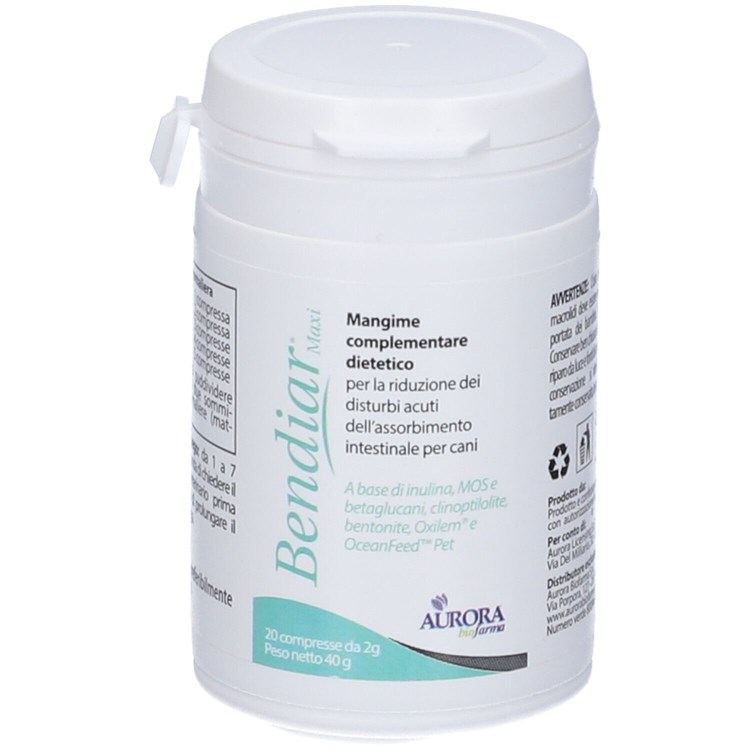 Aurora Biofarma Bendiar Maxi 20 compresse da 2 gr Per Cani e Gatti