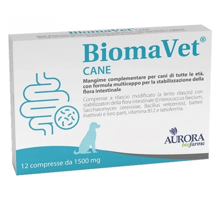 Aurora Biofarma BiomaVet 1500 mg 12 cmp Per Cane