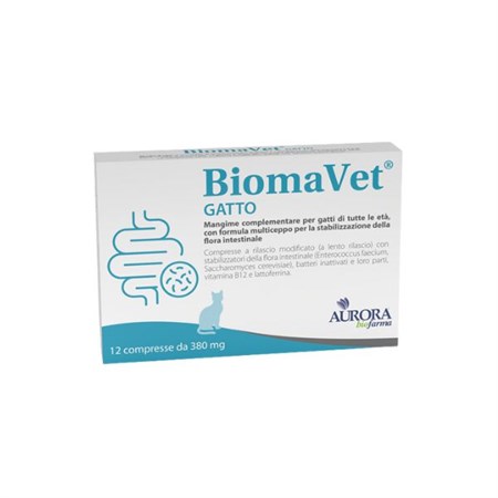 aurora biofarma biomavet 380 ml 12 cmp per gatto