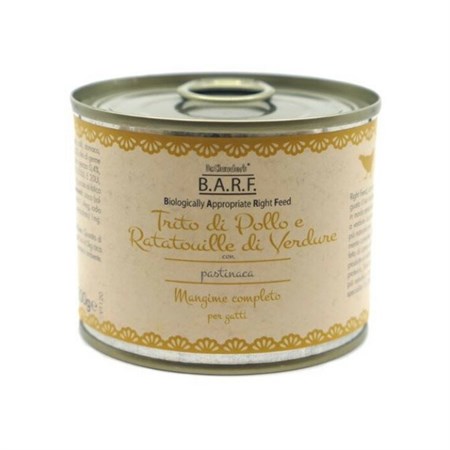 barf dr clauder s menu completo trito di pollo 200 gr umido per gatto