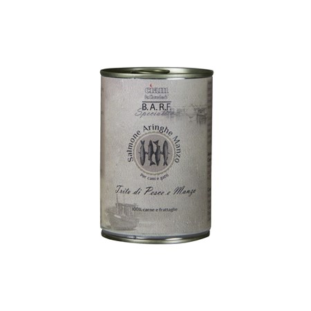 barf dr clauder s trito pesce e manzo 200 gr umido per cane e gatto