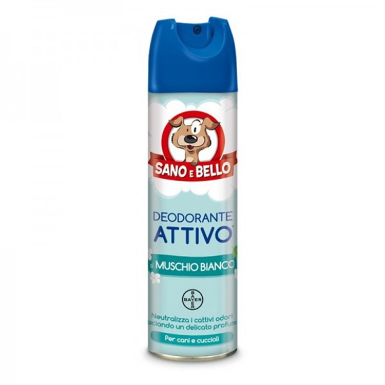 Bayer Deodorante Attivo Muschio Bianco 250 ml Sano e Bello