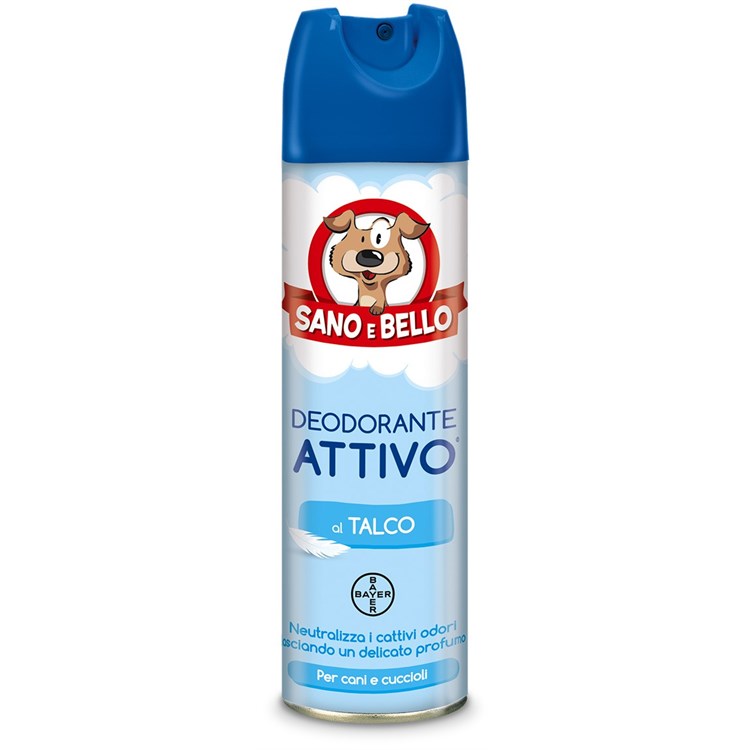 Bayer Deodorante Attivo Talco 250 ml Sano e Bello