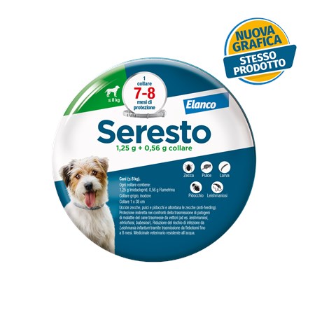 bayer seresto per cani fino a 8 kg collare antiparassitario