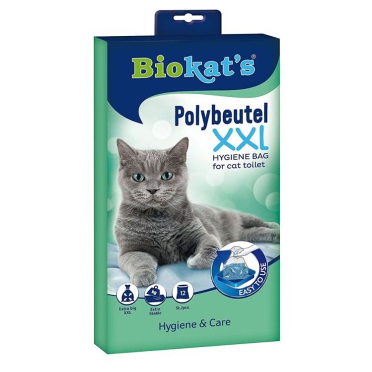 Biokats Polybeutel XXL Cat Lettiera Totale 12 Sacchetti Extra Large Bags