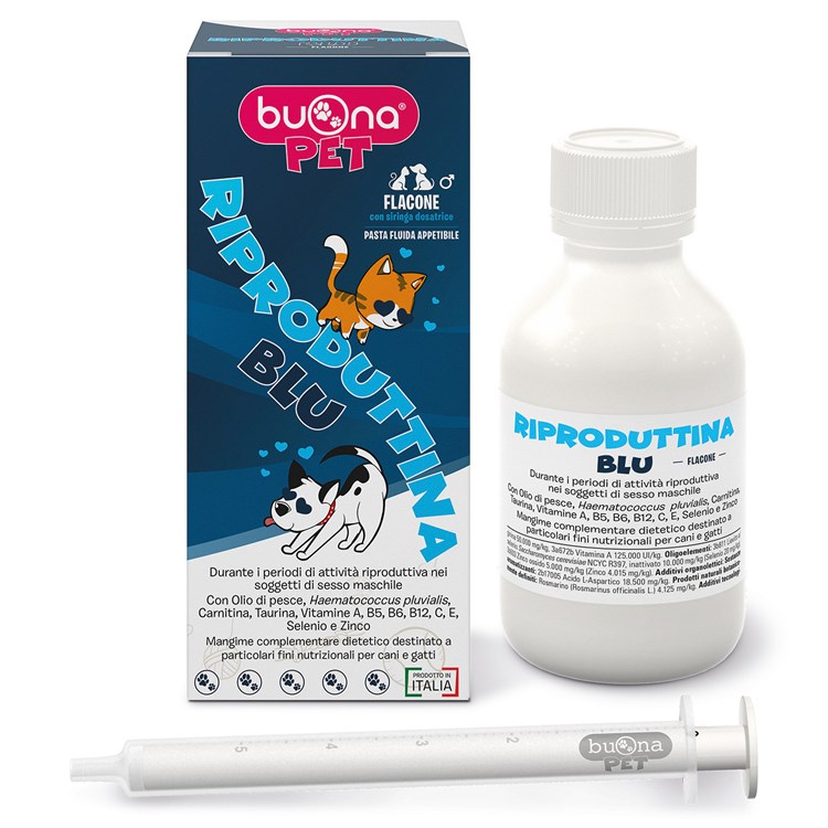 Buona Pet Riproduttina Blu Flacone 90 gr Per Cani e Gatti