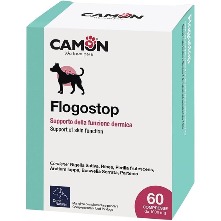 Camon Flogostop 60 Compresse Supporto Dermico Cani